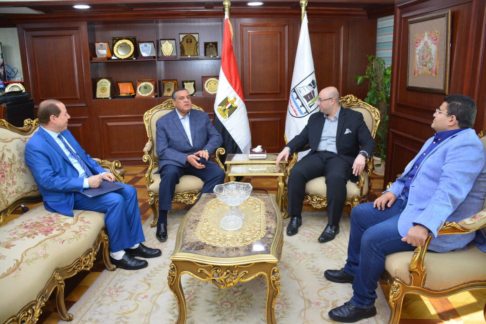 وزير التنمية المحلية ومحافظ بنى سويف 