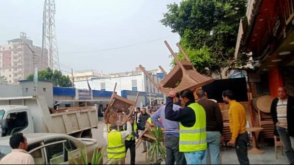 رفع 1090حالة إشغال طريق مخالف بنطاق 5 مراكز بالبحيرة