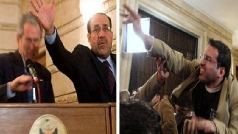 ضرب الرئيس الأمريكي بالجزمة.. أول تعليق من منتظر الزيدي بعد 