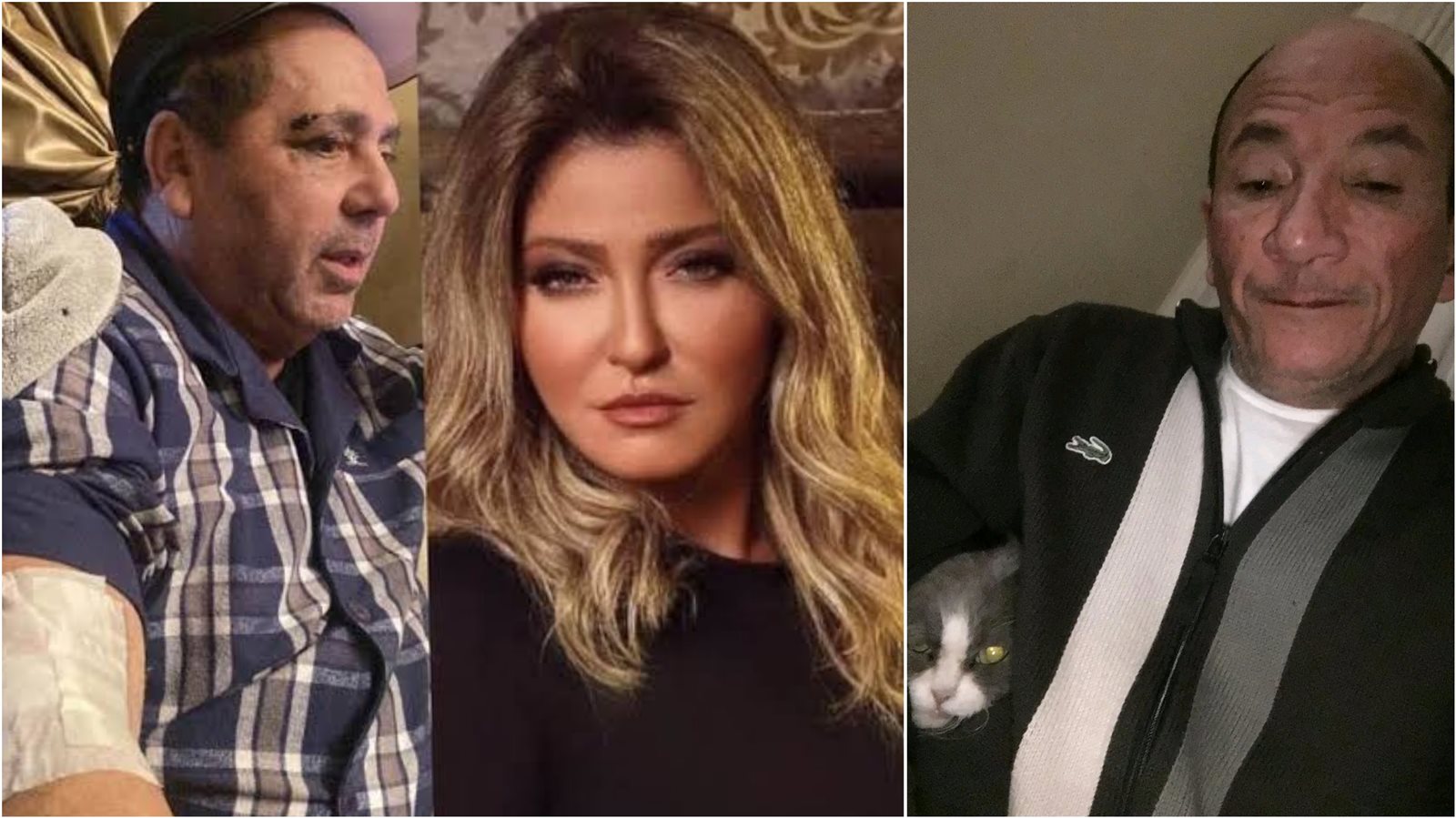 علا غانم وطليقها الأول والحالي