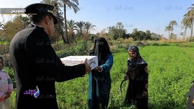 توزيع العبوات على المواطنين 