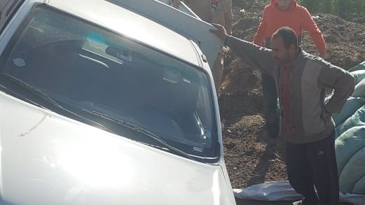 مطارده سيارة تهرب الدقيق بلدي بالغربية 