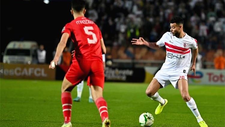 مباراة الزمالك وشباب بلوزداد 