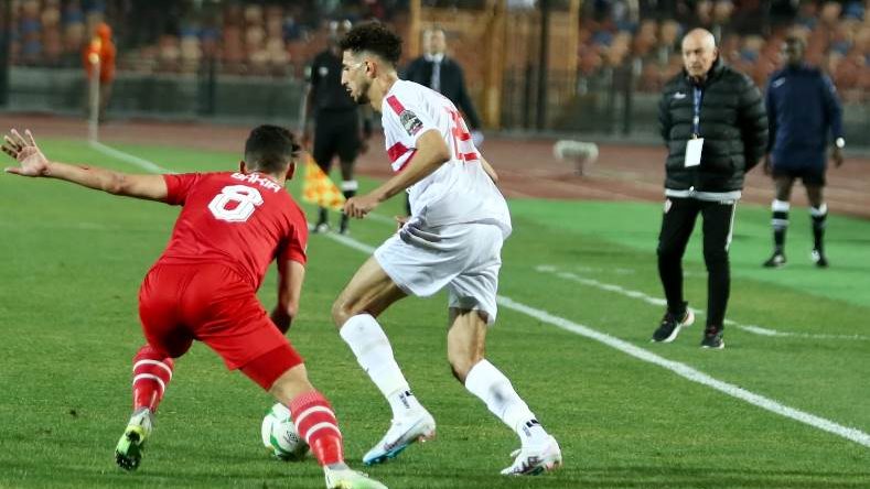 مباراة الزمالك وشباب بلوزداد 