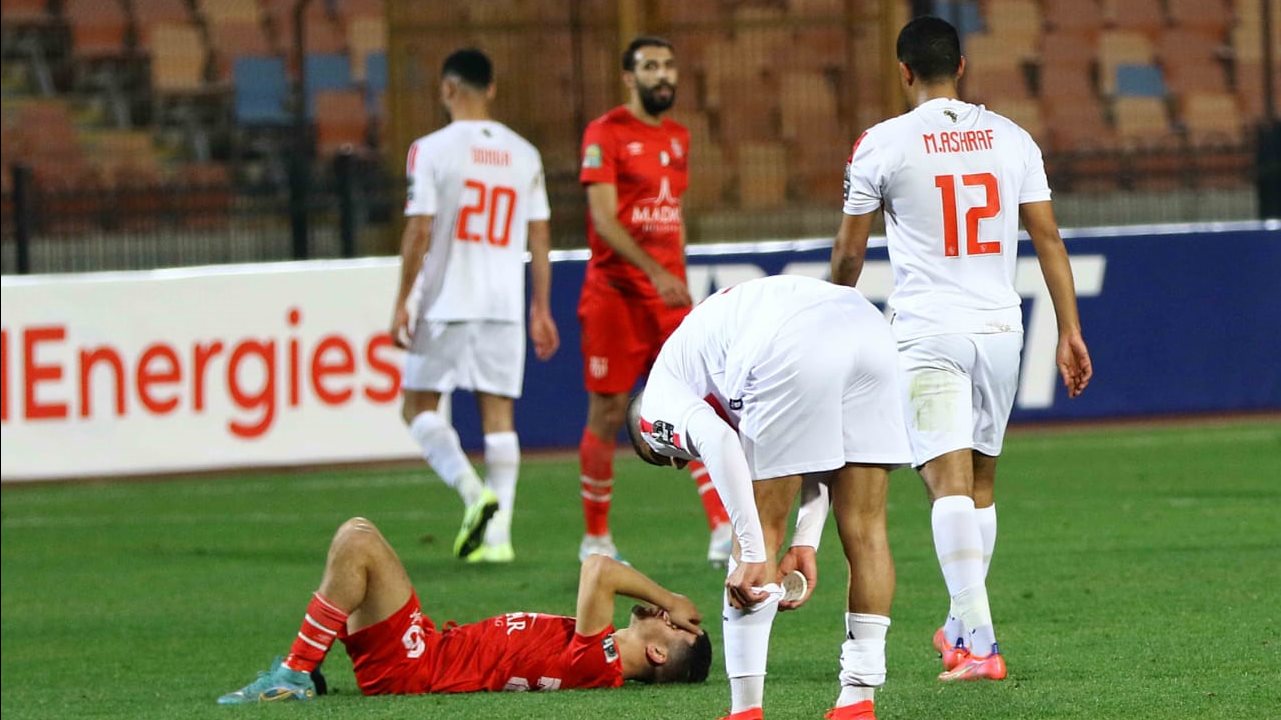 مباراة الزمالك وشباب بلوزداد 