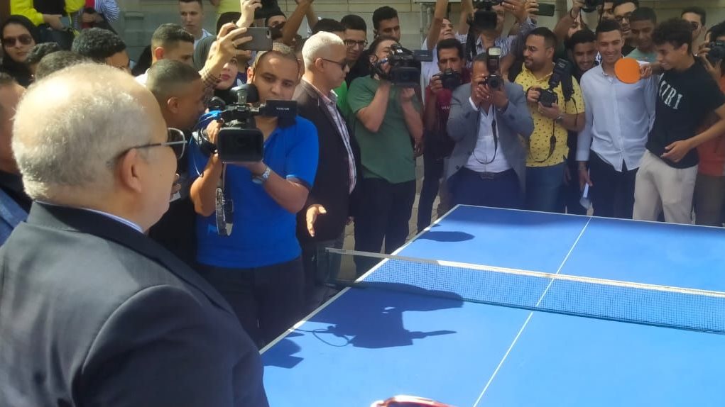 بطولة تنس الطاولة ping pong بكلية صيدلة القاهرة