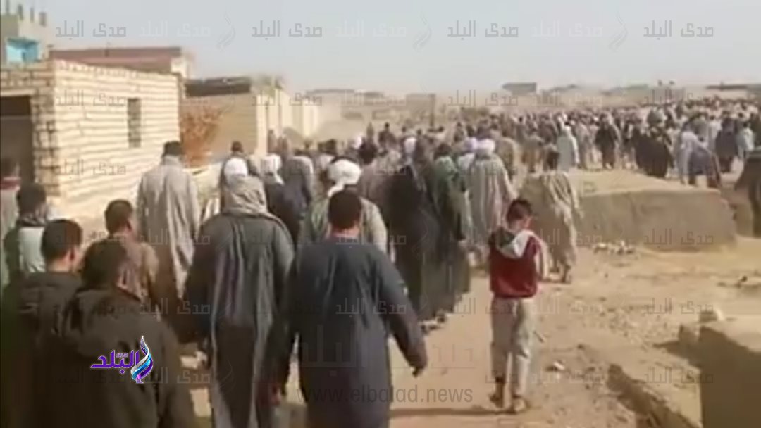 تشييع جنازة الضحايا بأبوقرقاص 