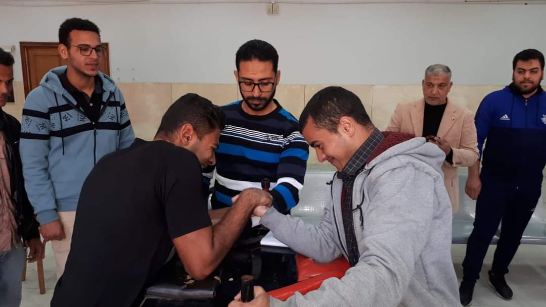 بطولة الذراعين في جامعة الأزهر 