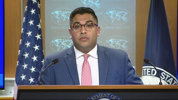 فيدانت باتيل المتحدث باسم وزارة الخارجية الأمريكية فيدانت باتيل المتحدث باسم وزارة الخارجية الأمريكية