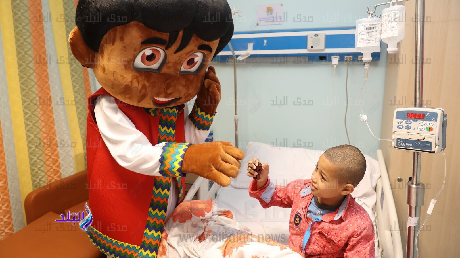 ببوجي و طمطم وبكار  يدخل على الاطفال من مرضي  السرطان الفرحة ببوجي و طمطم وبكار  يدخل على الاطفال من مرضي  السرطان الفرحة