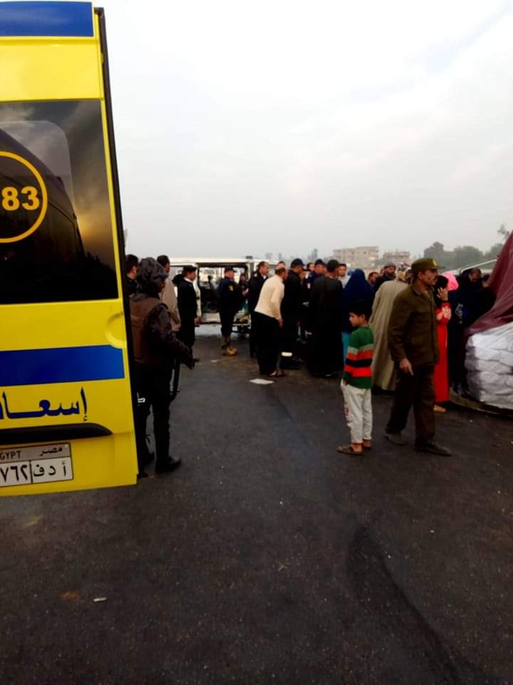 حادث تصادم في المنوفية 