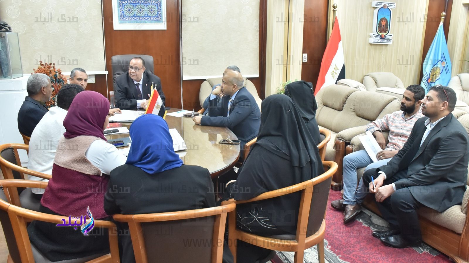 المجلس الجديد لإدارة صندوق علاج أعضاء هيئة التدريس بالأقصر