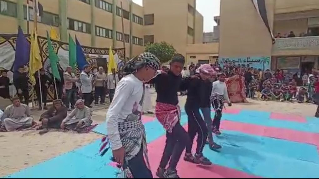 رقصة الدبكة تتصدر حفل ختام أنشطة المدارس شمال سيناء 