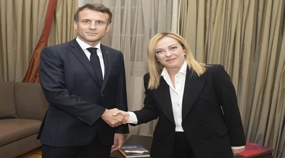 إيمانويل ماكرون وجورجيا ميلوني