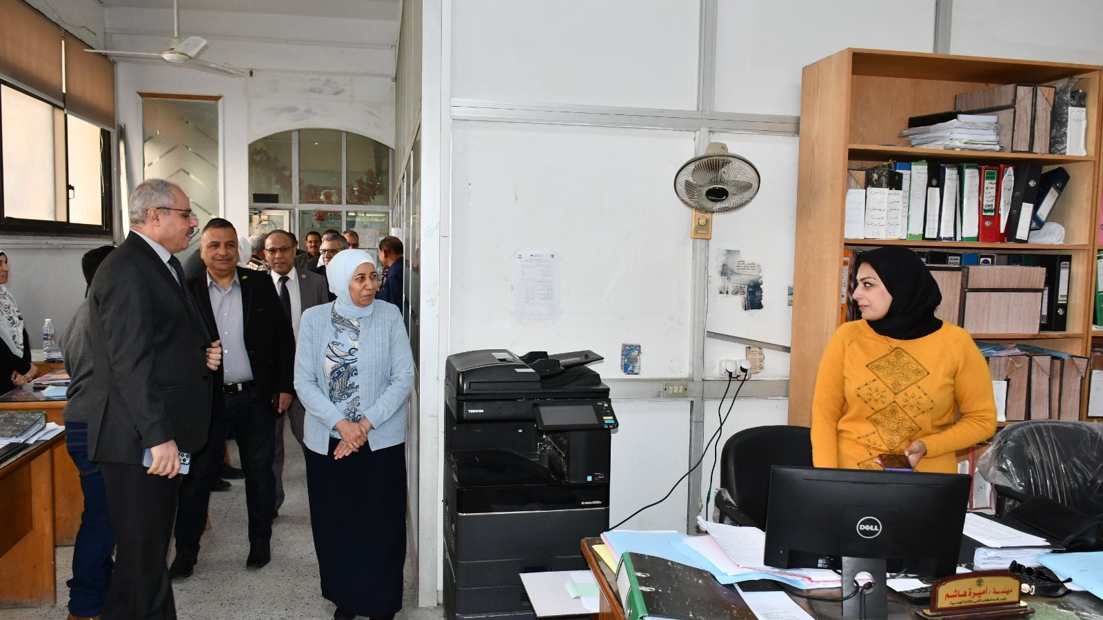 خلال جولة رئيس الجامعة 