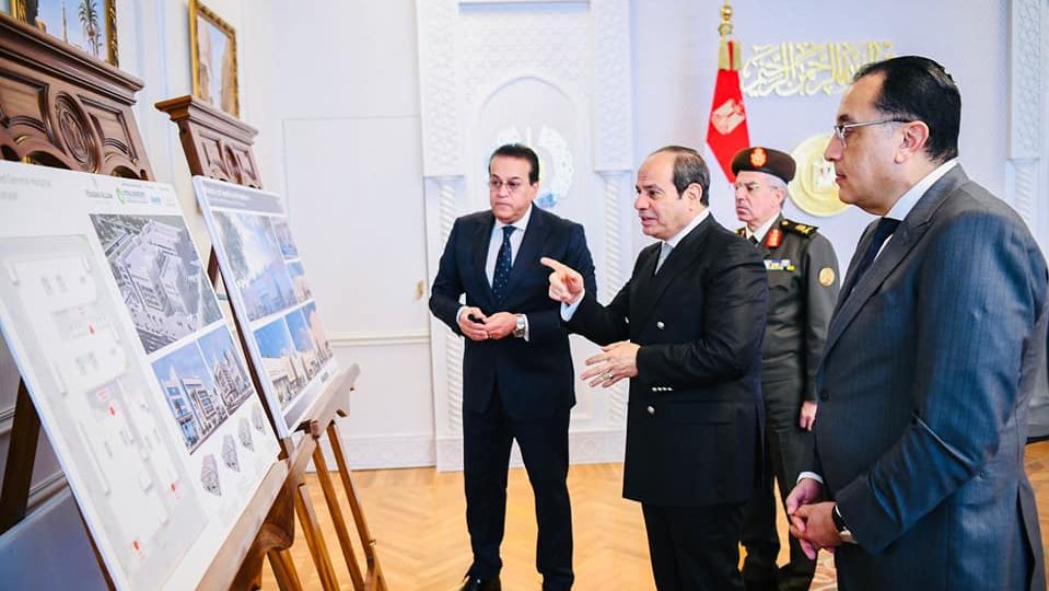 اجتماع الرئيس مع وزير الصحة 