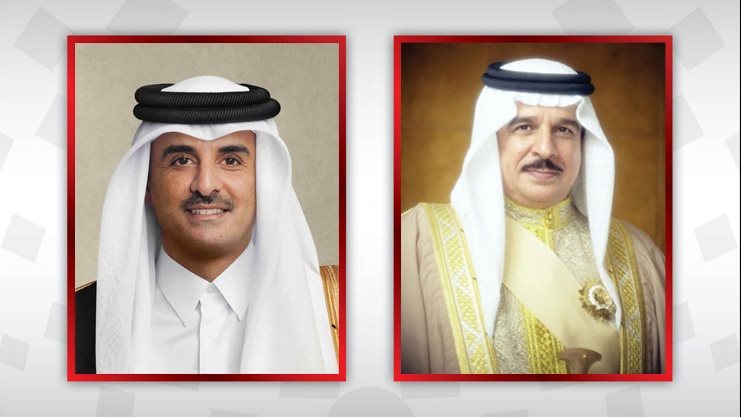 ملك البحرين وأمير قطر 