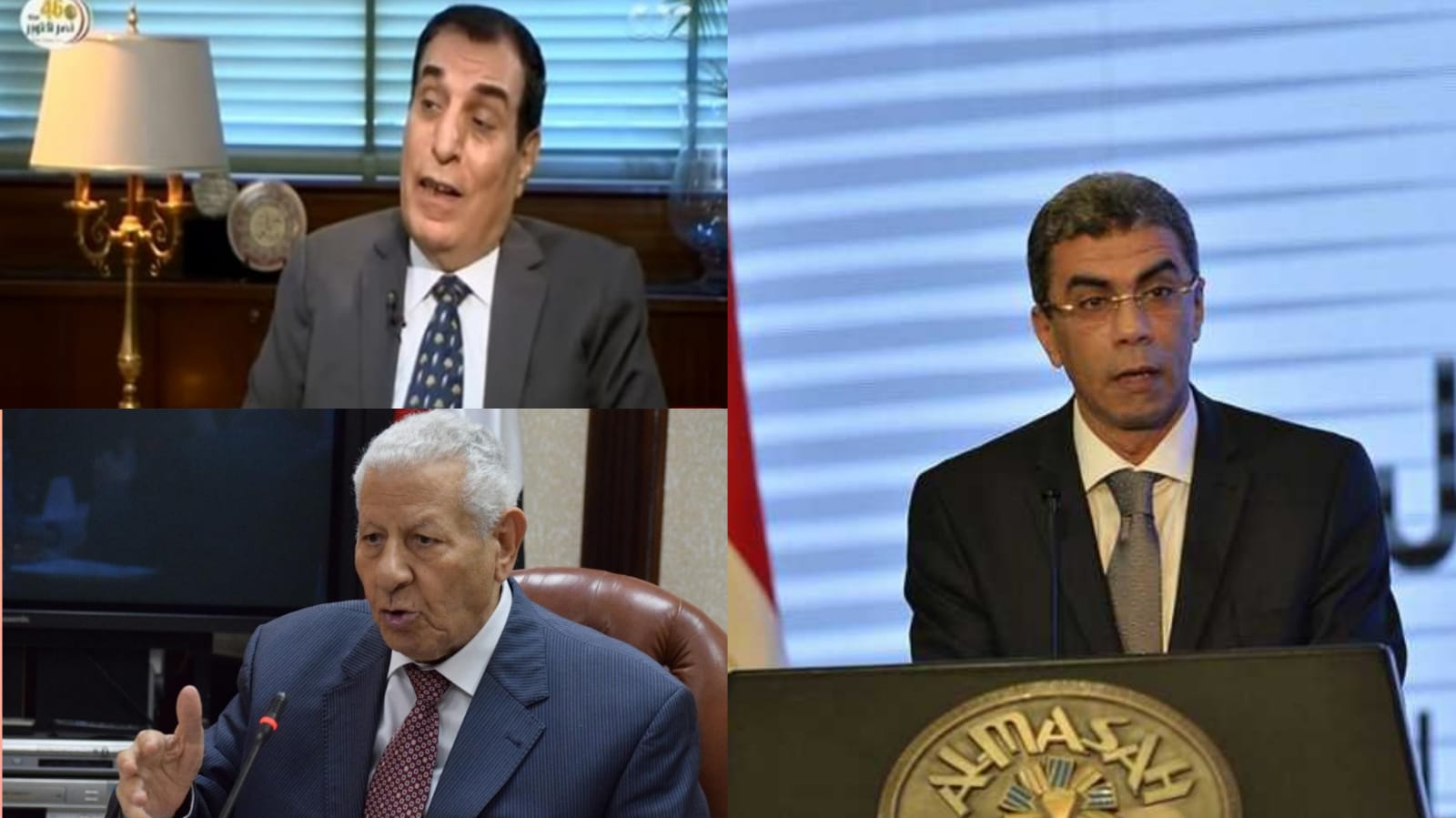 ياسر رزق - مكرم محمد أحمد - مرسي عطالله