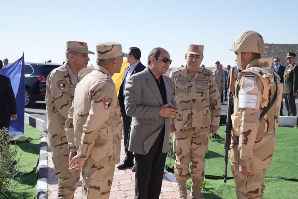 الرئيس السيسي في سيناء 