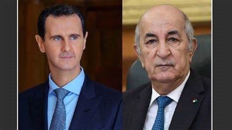 الرئيسان الجزائري والسوري 