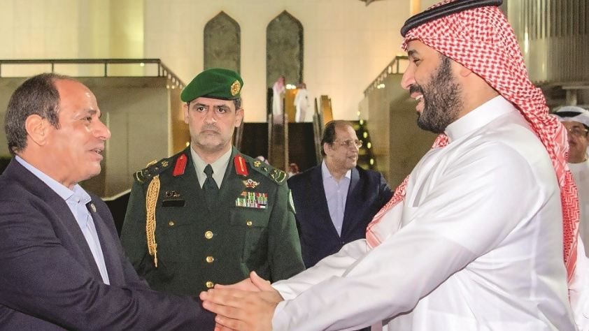 الرئيس عبدالفتاح السيسي وولي العهد السعودي