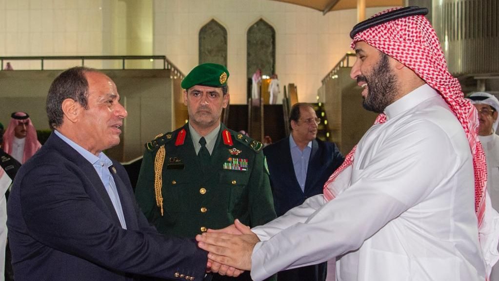 الرئيس السيسي وولي العهد السعودي 