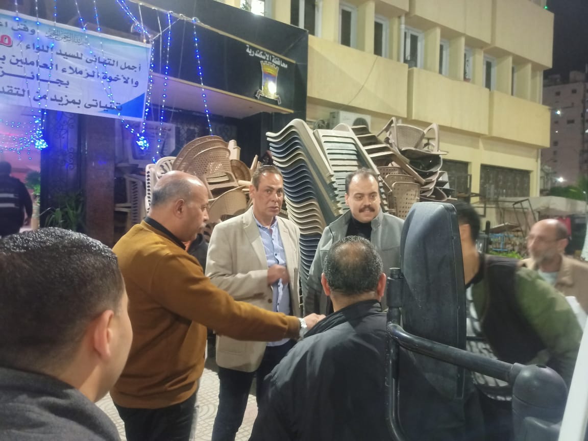 حملات مكبرة بأحياء الإسكندرية لإزالة الإشغالات