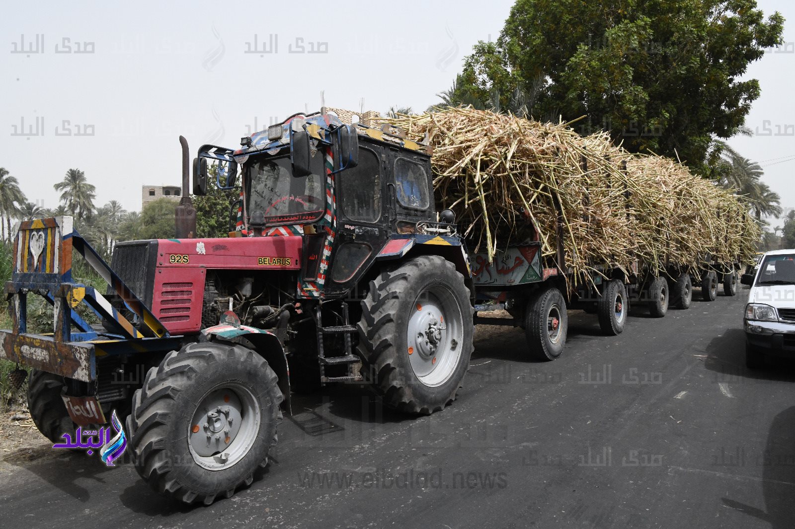 مصادرة جرار قصب