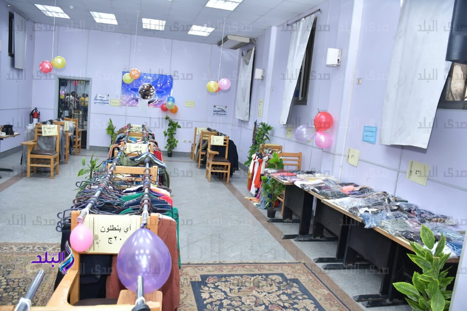 كليات جامعة القاهرة تنظم معرض ملابس مجانية بمناسبة عيد الفطر المبارك