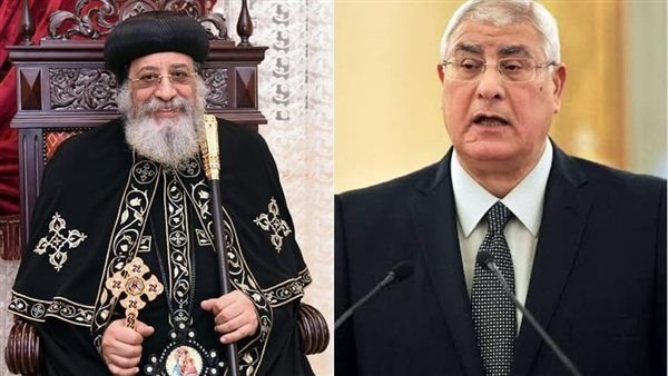 المستشار عدلي منصور يهنئ البابا تواضروس بعيد القيامة 