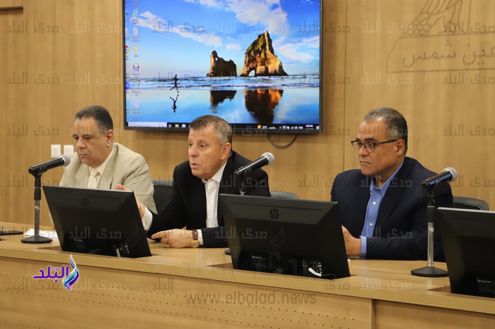 لقاء رئيس و نائب رئيس جامعة عين شمس بالطلاب الحاصلين على منحة USAID10