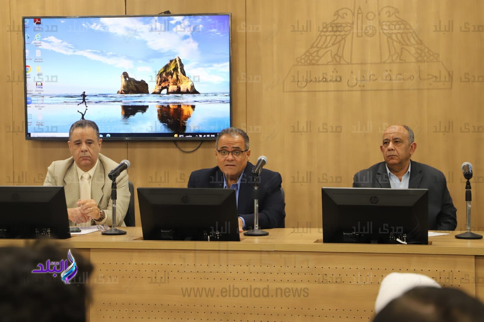 لقاء رئيس و نائب رئيس جامعة عين شمس بالطلاب الحاصلين على منحة USAID