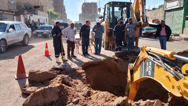 جهود شركة مياه الشرب بأسوان 