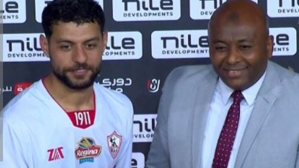 مصطفى شلبي رجل مباراة الزمالك والاتحاد السكندري في الدوري