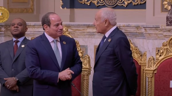 الرئيس السيسي وأحمد أبو الغيط