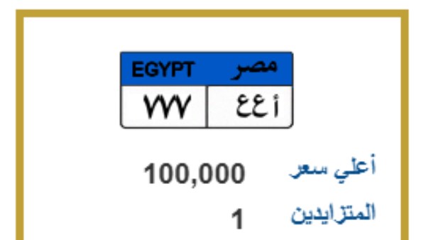 6 و777 .. لوحات معدنية مميزة الأحدث في مصر | تفاصيل