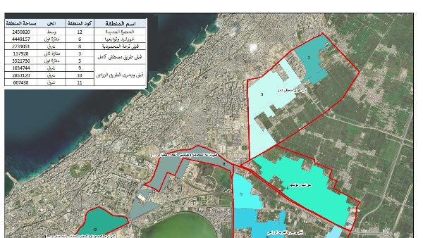 كروكي التفاصيل لاعادة التخطيط بالاسكندرية