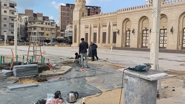 تطوير ساحة مسجد سيدي إبراهيم الدسوقي 