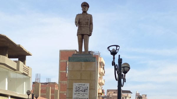 تمثال النقيب بحري أحمد شاكر عبد الواحد القارح بطل إغراق المدمرة إيلات - المنوفية