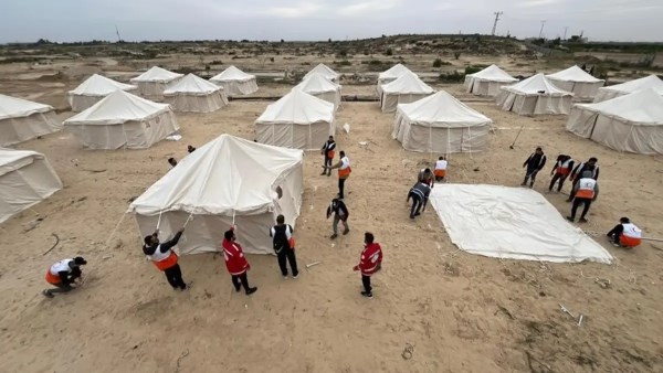 اللجنة المصرية لإغاثة أهالي غزة: أنشأنا 11 مخيما في جنوب القطاع