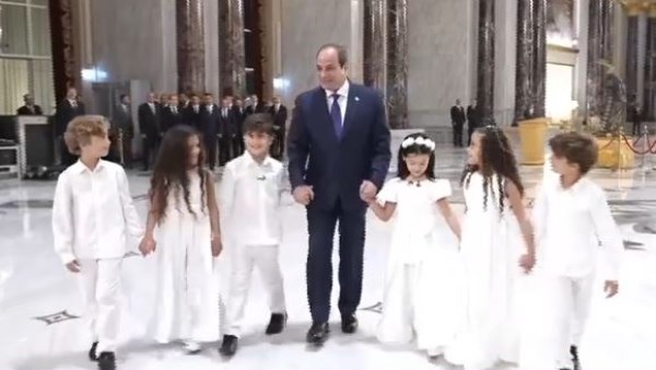 الرئيس السيسي خلال احتفالية وطن السلام الرئيس السيسي خلال احتفالية وطن السلام