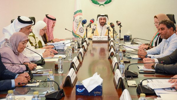 اجتماع لجنة فلسطين بالبرلمان العربي  اجتماع لجنة فلسطين بالبرلمان العربي