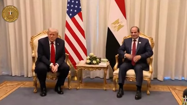 مؤتمر الرئيس السيسي مع الرئيس الأمريكي
