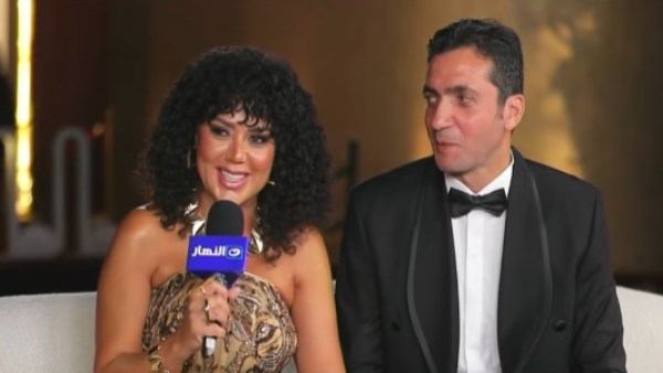 الفنانة رانيا يوسف وزوجها