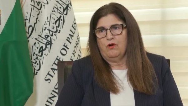 وزيرة الخارجية الفلسطينية فارسين أغابكيان شاهين