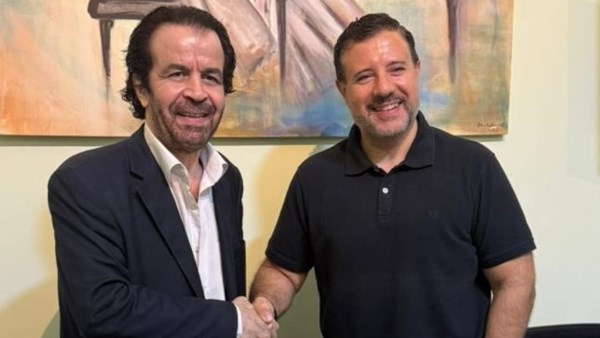 الموسيقار ناصر المزداوي مع المنتج ريتشارد الحاج