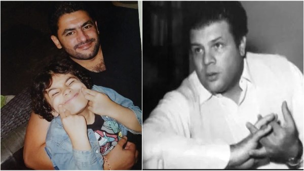 الموسيقار علي اسماعيل وحفيده 