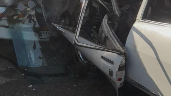 حادث تصادم سيارتين بطريق نجع حمادى أبوتشت بقنا