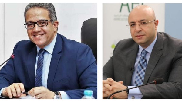 خالد عناني ومحافظ بني سويف