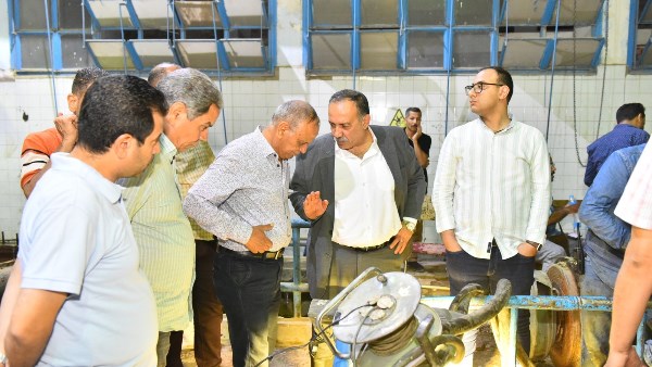 الانتهاء من أعمال إصلاح خط طرد محطة المراغي 